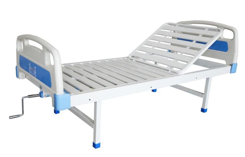 High Quality Manual 1 Crank Adjustable Hospital Bed for Patient