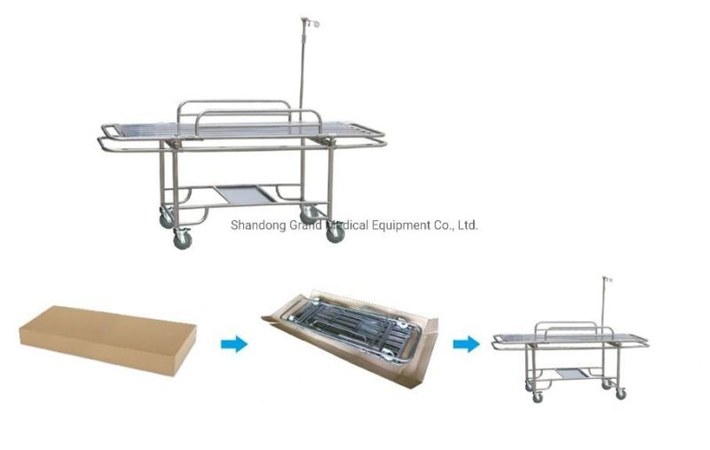 Grand Hospital Emergency Transport Stretcher Bed Ambulance Stretcher for Hospital Patients