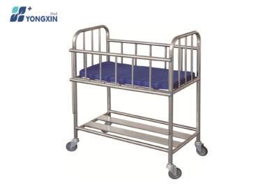 Yxz-011 Stainless Steel Baby Bed Crib with Mattress