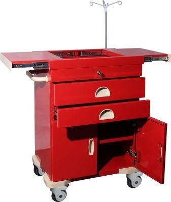 Mn-Ec014 Medical Device Easy Cleaning Medical Trolley for Nursing Room