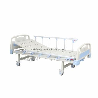 ABS Head Board Manual One Crank Hospital Bed for Clinc and Hospital with One Function