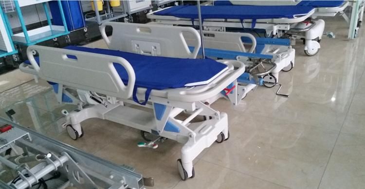 Medical Emergency Patient Transfer Stretcher Manual Surgery PE Docking Cart for Operating Room