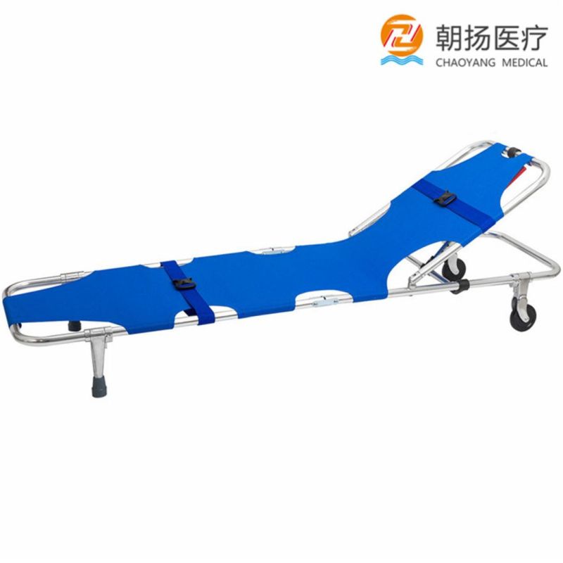 Factory Price Medical Instrument Hospital Ambulance Aluminum Alloy Foldable Stretcher Cy-F600