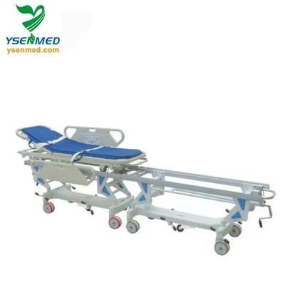 Yshb-Jh2b Hospital Manual Adjustable Medical Patient Ambulance Stretcher