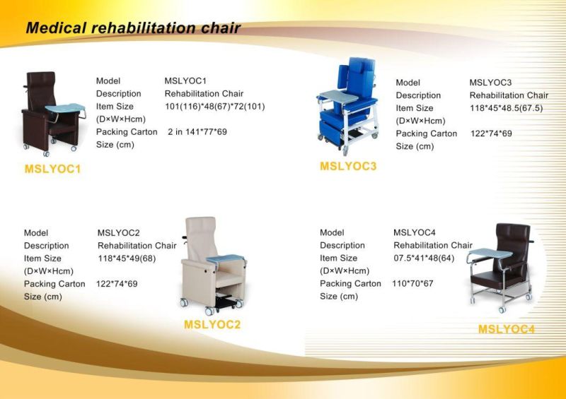 Medical Rehabilitation Chair with Manual Force Height Adjustable-Mslyoc3