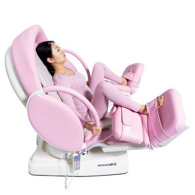 Wg-DC02 Pink Birthing Obstetric Deliver Chair Delivery Table Multi-Purpose Obstetric Bed