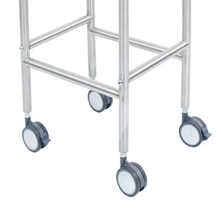 HS6118A Medical Equipment 304 Stainless Steel Hospital Mayo Single Bowl Trolley