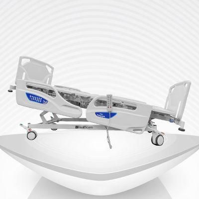 Hospital Medical Surgical Five Function Adjustable ICU Electric Nursing Care Bed