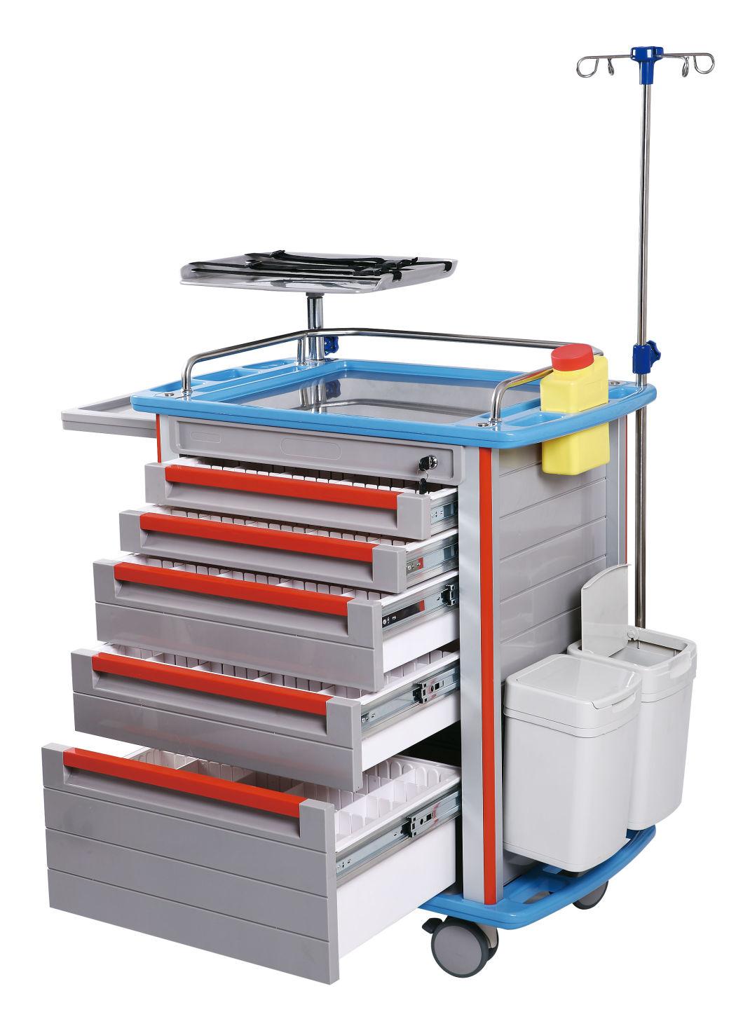 ABS Emergency Trolley Hospital Trolley Hospital Medical Cart Mobile Trolley