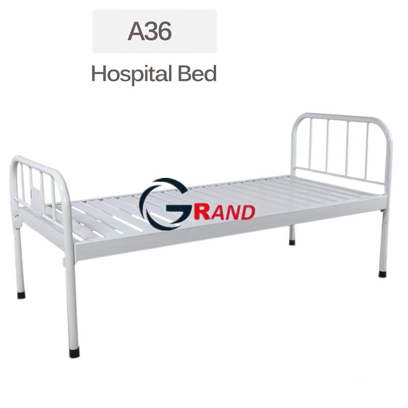 Cheap Simple Single Manual Bed for Metal Headboard Mesh Clinic Hospital for Hospital Equipment