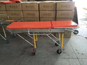 Medical Hospital Adjustable Aluminum Alloy Folding Emergency Ambulance Stretcher