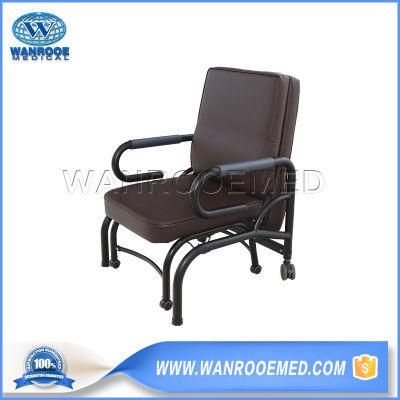 Bhc001f China Factory Hospital Patient Waiting Recliner Folding Accompany Chair with Armrest