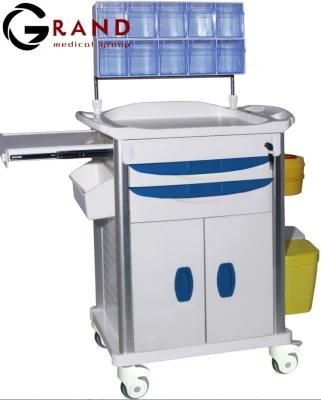 Doctors Nurses Using Top Selling Medical Anesthesia Trolley for Patients Hospital Equipment