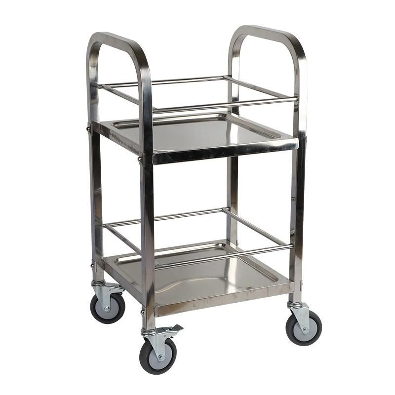 Three-Drawer Trolley for Storing Medicines, Modern Medical Facilities.