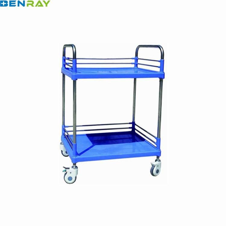 Medical Equipment Crash Cart Clinic Used Steel-Plastic Trolley