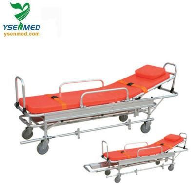 Hospital Medical Aluminum Ambulance Mobile Trolley Stretcher