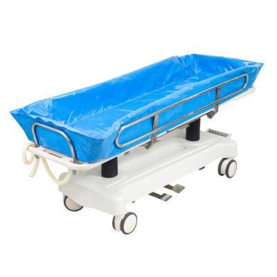 Low Price Affordable Manual Shower Trolley for Patient Personal Hygiene