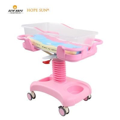 HS5183A Three 3 Functions ABS Height Adjustable and Mobile Baby Care Nursing Crib Bed