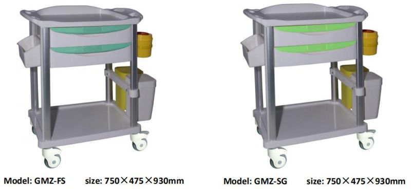 Best Selling Hospital Furniture Medical Instrument Tray Nursing Intreatment Trolley