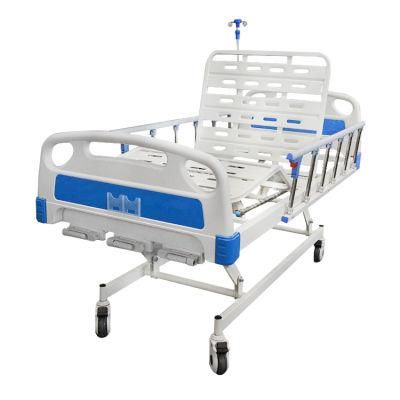 Nursing/Medical/Patient/ICU Bed Manufacturer ABS Two Cranks Manual Hospital Bed