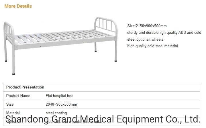 High Quality Medical Equipment Economic One Function Manual Hospital Bed Clinic Hospital Bed for Medical Supply in China