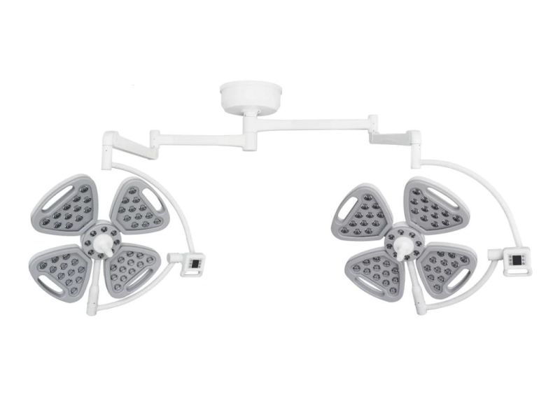 Surgical Ceiling Light Flower Design Double Head LED Operation Theatre Light
