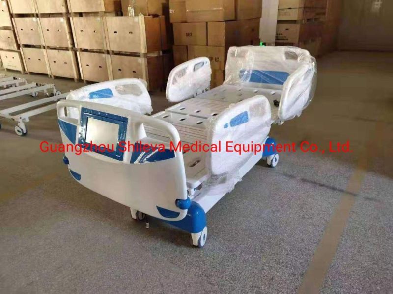 Multifuctional Five Functions Electric Hospital Bed with CPR and Weighting