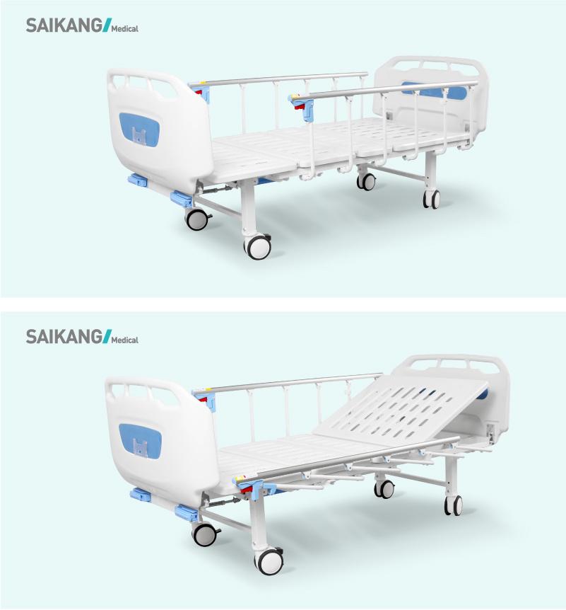 D2w6y Economic Functional 2 Crank Hospital Furniture Manual Bed Supplier