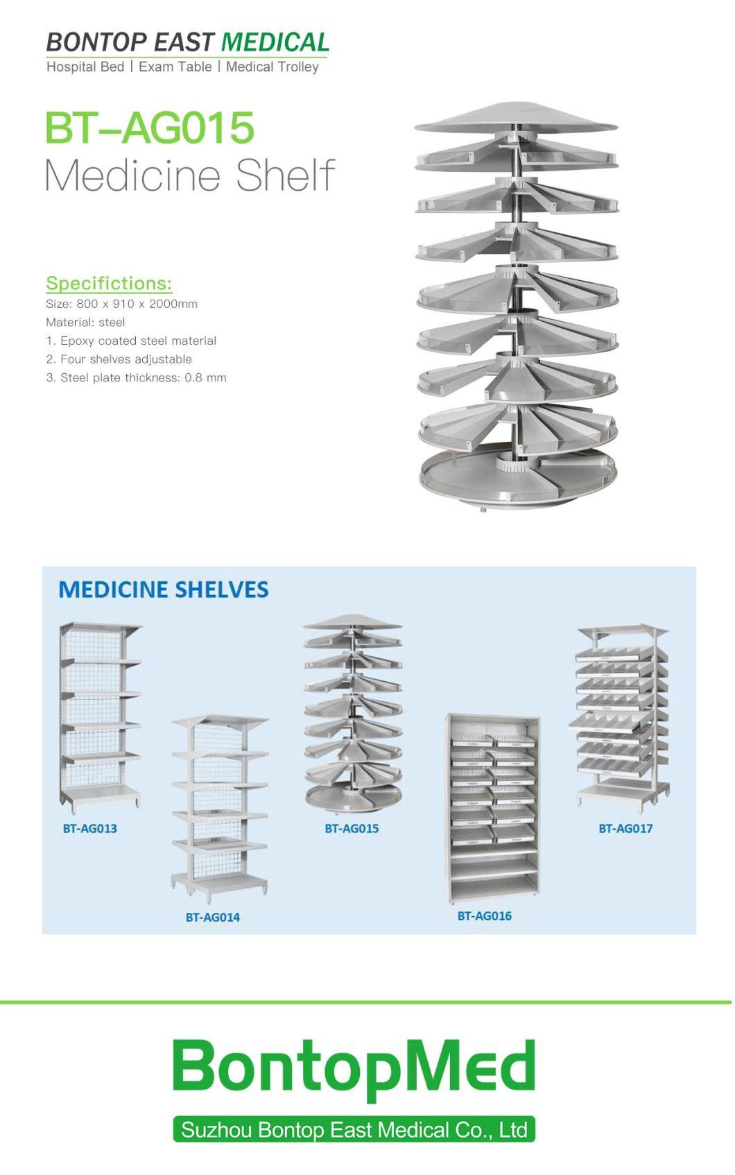 OEM Pharmacy Rotatable Tower Shape Separeted Medicine Shelf