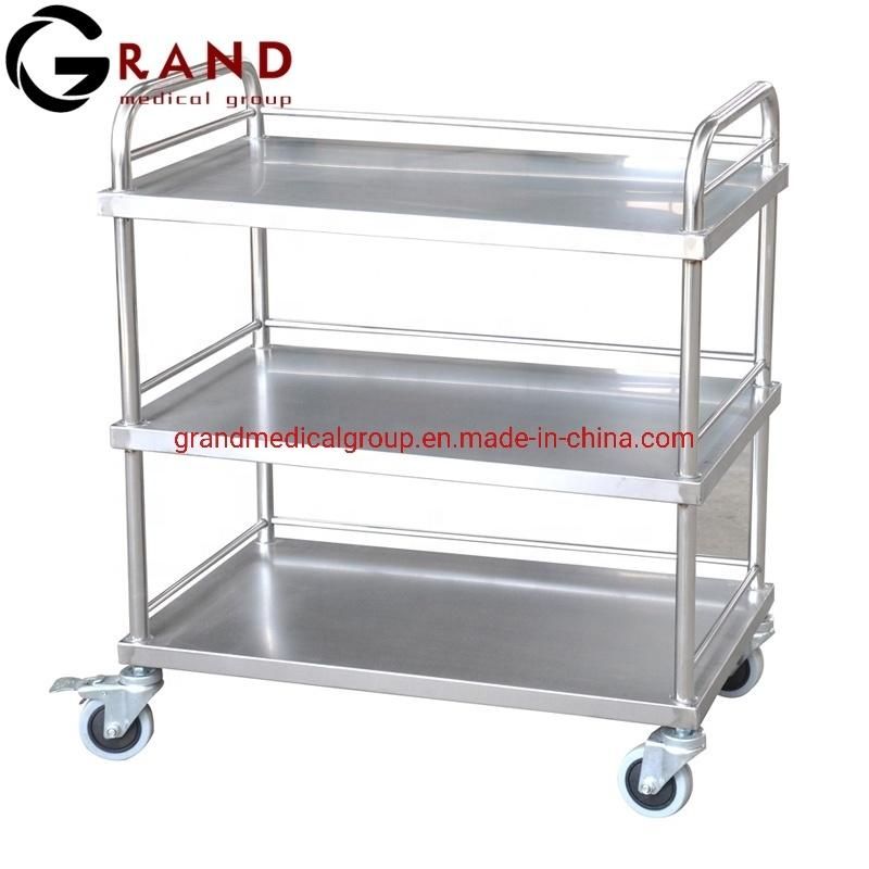 Stainless Steel Hospital Medical Instrument Trolley