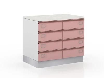 Easy Disinfection Fireproof Webber Forth+Carton+Wooden Frame Hospital Bedside Table Cabinets