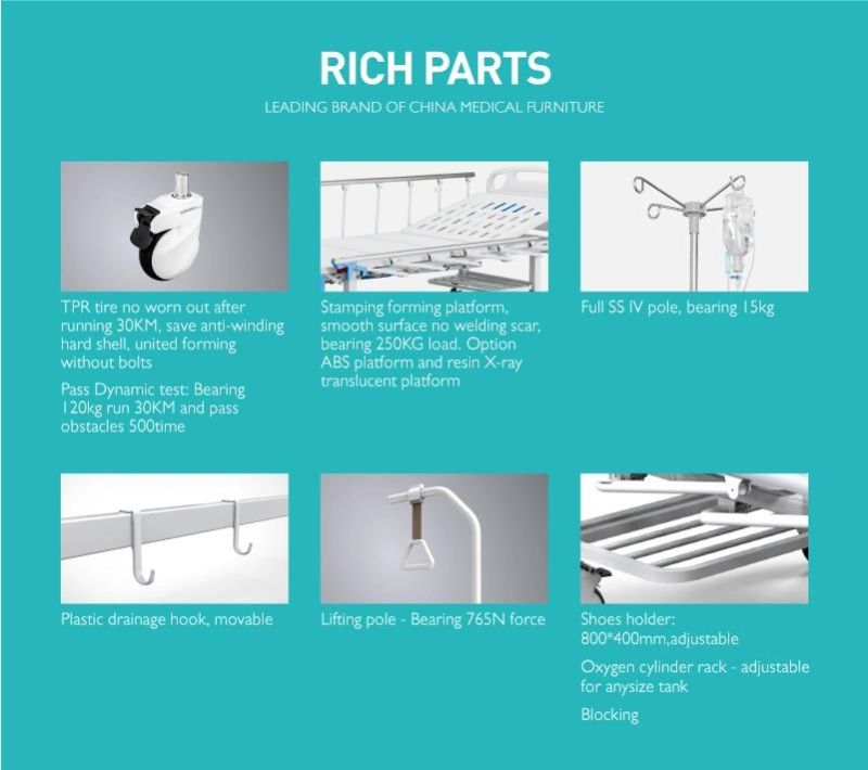 A2w Two Functions Medical Patient Bed Parts