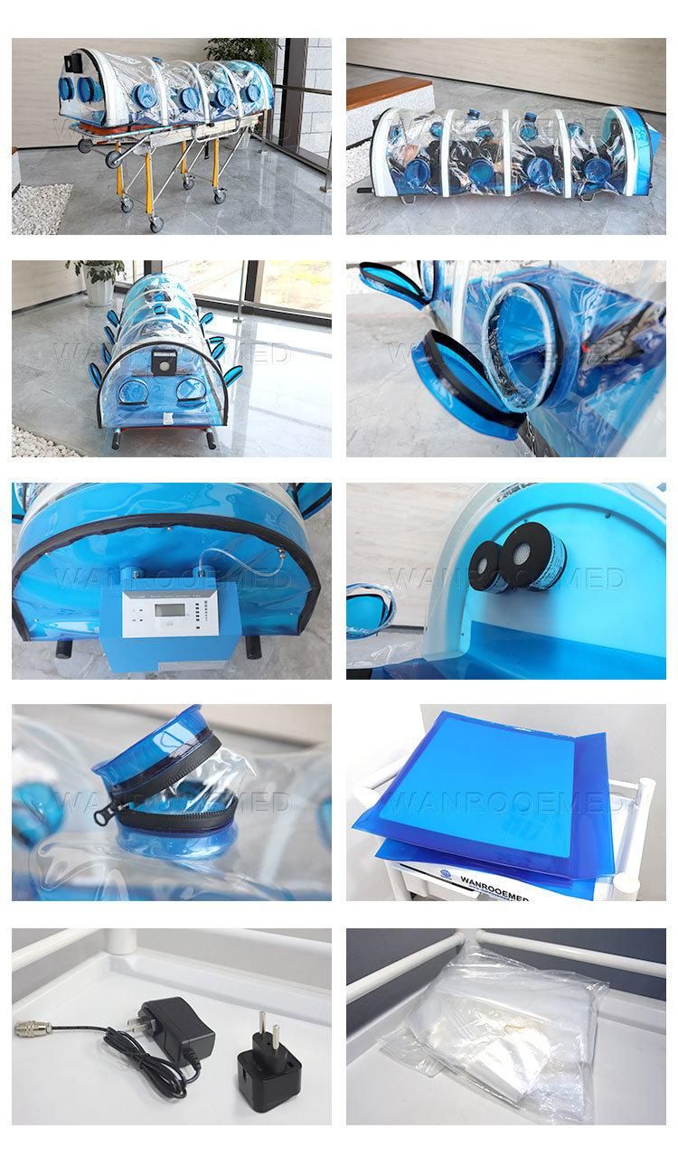 Ea-13A Hospital Negative Pressure Emergency Portable Biological Isolation Chamber Stretcher