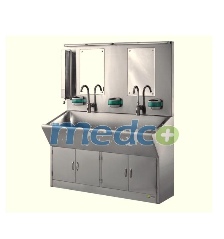 Medical Equipment Inductive Hand Wash Scrub Stainless Steel Sink