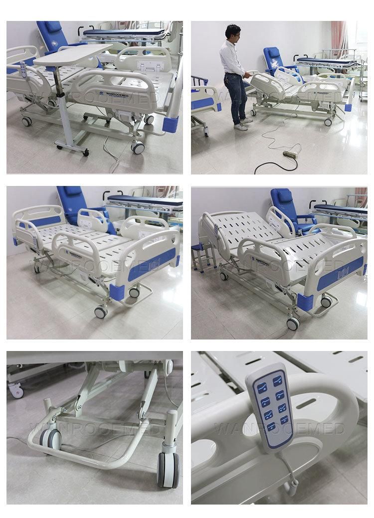 Bae301 ABS Electric Medical Three Functions Hospital Adjustable ICU Patient Bed