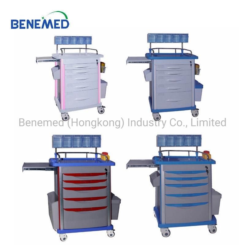 ABS Hospital Use Multi Function Anethesia Trolley Cart