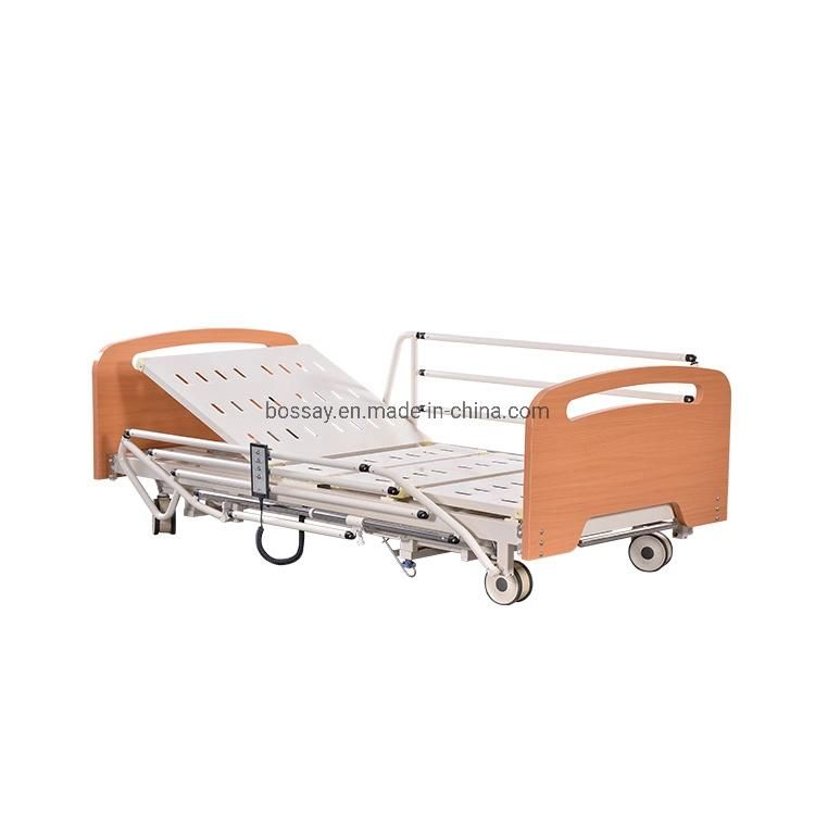 Hospital Medical Three Functions Homecare Electric Bed Wooden Bed