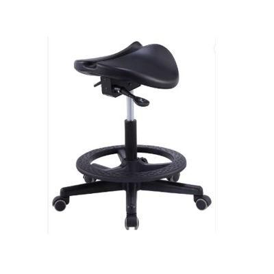 New Saddle Stool Chair Dental Medical with Wheels Voiceless