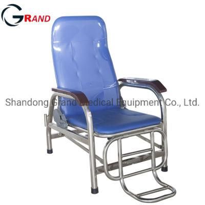 Hospital Furniture Medical Instrument Stainless Steel Infusion Chair Transfusion Chair