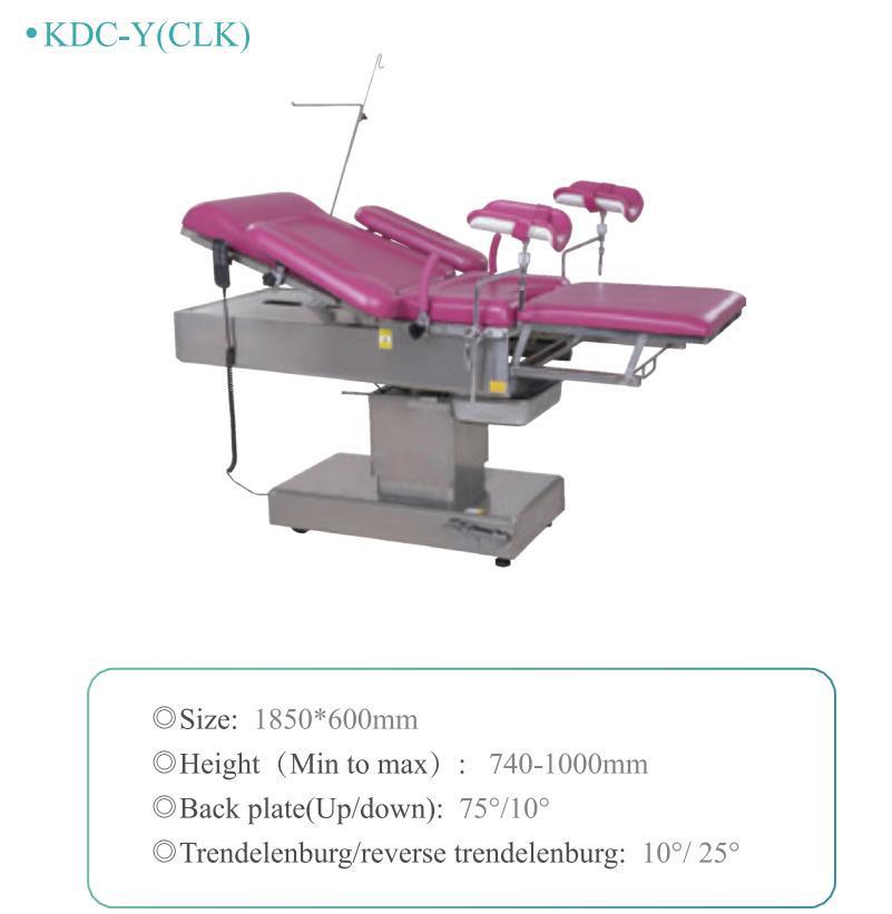 Hospital Electric Gynecology Examination Couch Medical Obstetric Surgical Table Bed Leg Holder Price