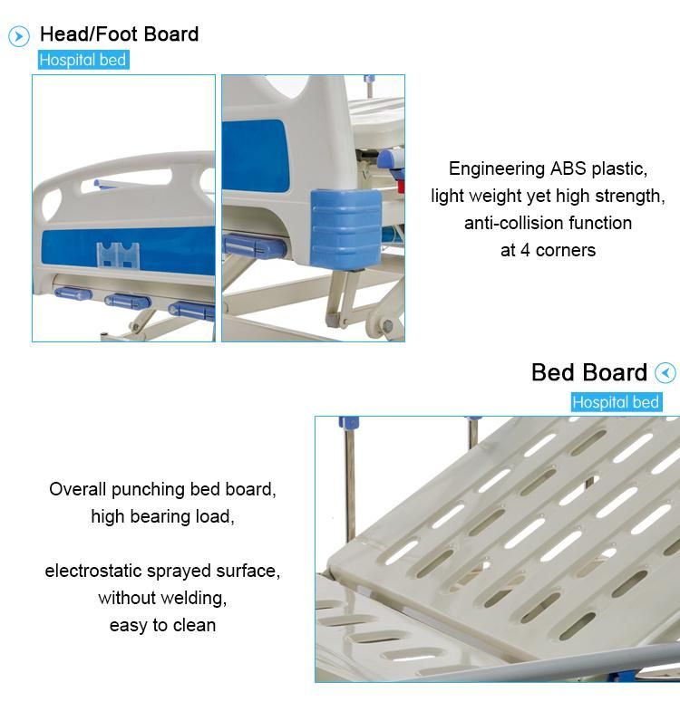 Manufacturer Supplies of 3 Function Hospital Beds for Senior Care