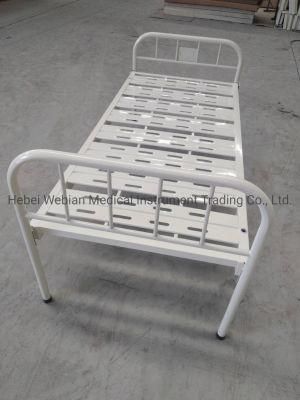 Flat Hospital Bed with Steel Punching Strip Bed Frame