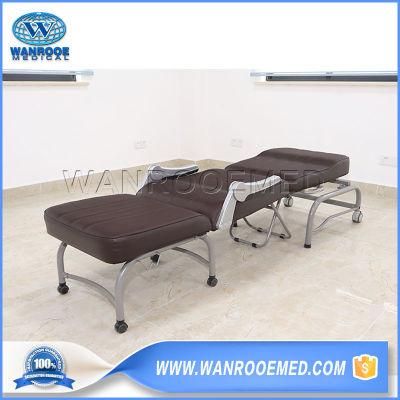 Bhc001c Hospital Ward Room Recliner Foldable Accompany Attendant Chair Sofa