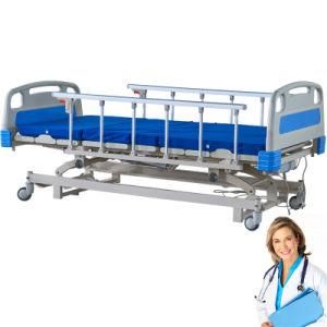 Easy Operated Five-Function Luxury Hospital Bed with Whole Steel Structure
