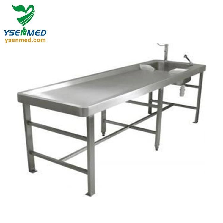 Medical Equipment Ysjp-01 Stainless Steel Autopsy Table