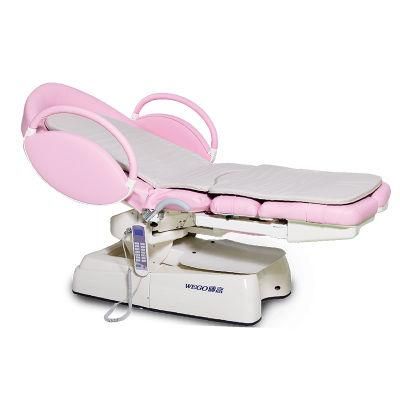Wg-DC02 Pink Gynecology Delivery Bed Obstetric Labour Table Hydraulic Hospital Bed