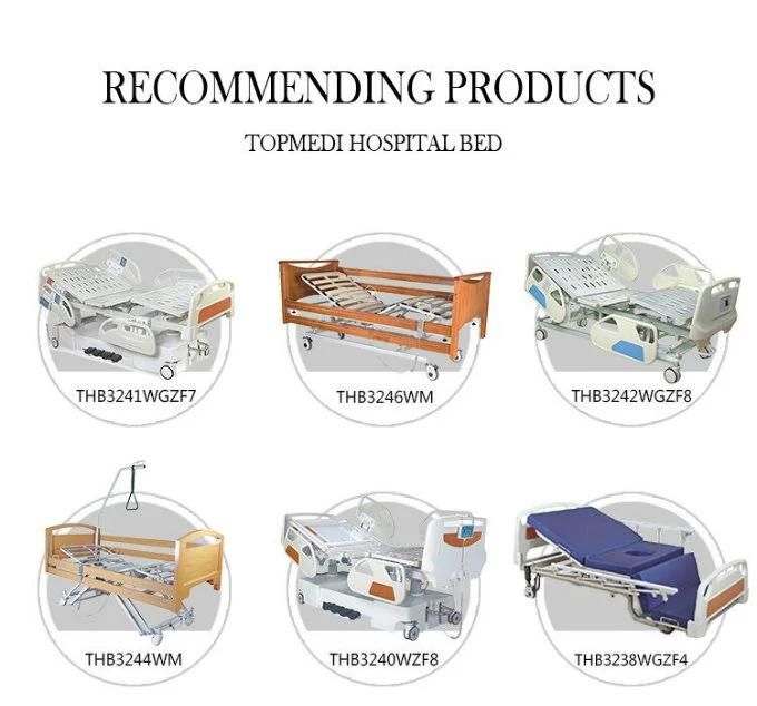 Topmedi Steel Frame 7 Functions ICU Power Electric Hospital Bed