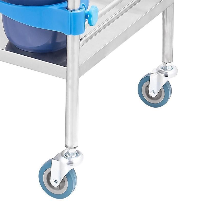 Thickened Stainless Steel Hospital Cart Nursing Medical Cart Delivery Cart