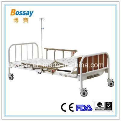 Manual Bed with Dining Table Adjustable Medical Bed