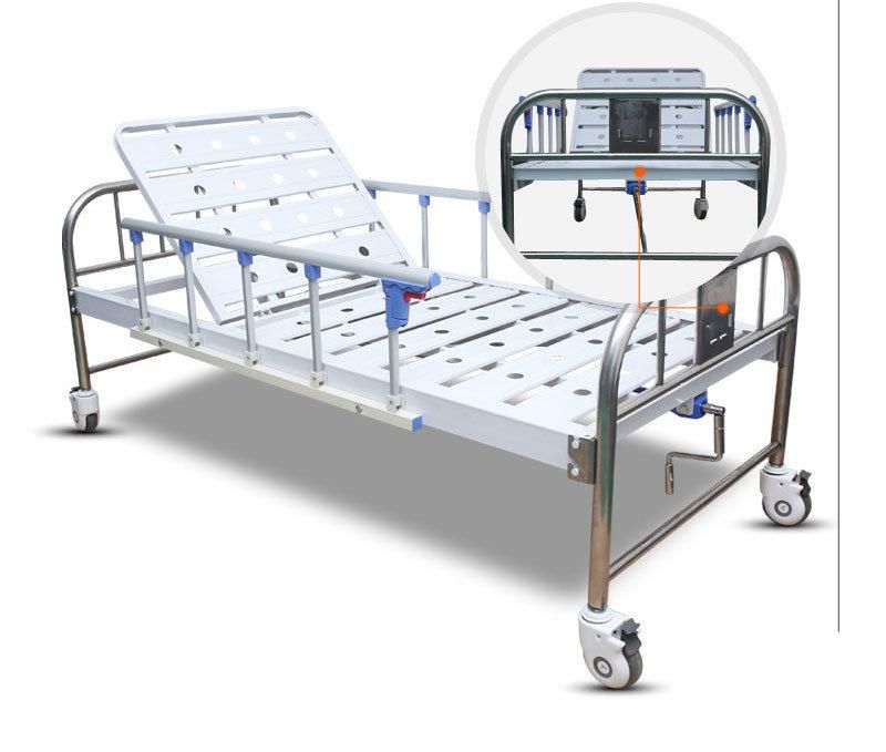 Multi-Function Single-Shake Medical Bed Nursing Bed Manual Simple Medical Bed Home Elderly Hospital Bed